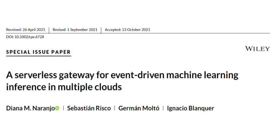 A serverless gateway for event-driven machine learning inference in multiple clouds